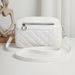Women's Diamond Quilted Crossbody Bag - Large Capacity Camera Purse, Minimalist Style_viptrois.com