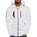 Men's Oversized Zip-Up Hoodie – Warm & Stylish Winter Cardigan With Arm Zipper Detail (Black/Gray/Navy, S-XXXL)_viptrois.com