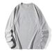 Manufacturer Wholesale Men's Pure Cotton Long Sleeve Solid Color Round Neck Versatile Trendy Autumn Casual Base Shirt_viptrois.com