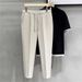 Summer 2025 Cross Border Men's Slim Fit Small Feet Casual Business Nine Point Suit Pants_viptrois.com