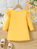 Kids' Clothing Infant Long Sleeved Printed Dress_viptrois.com