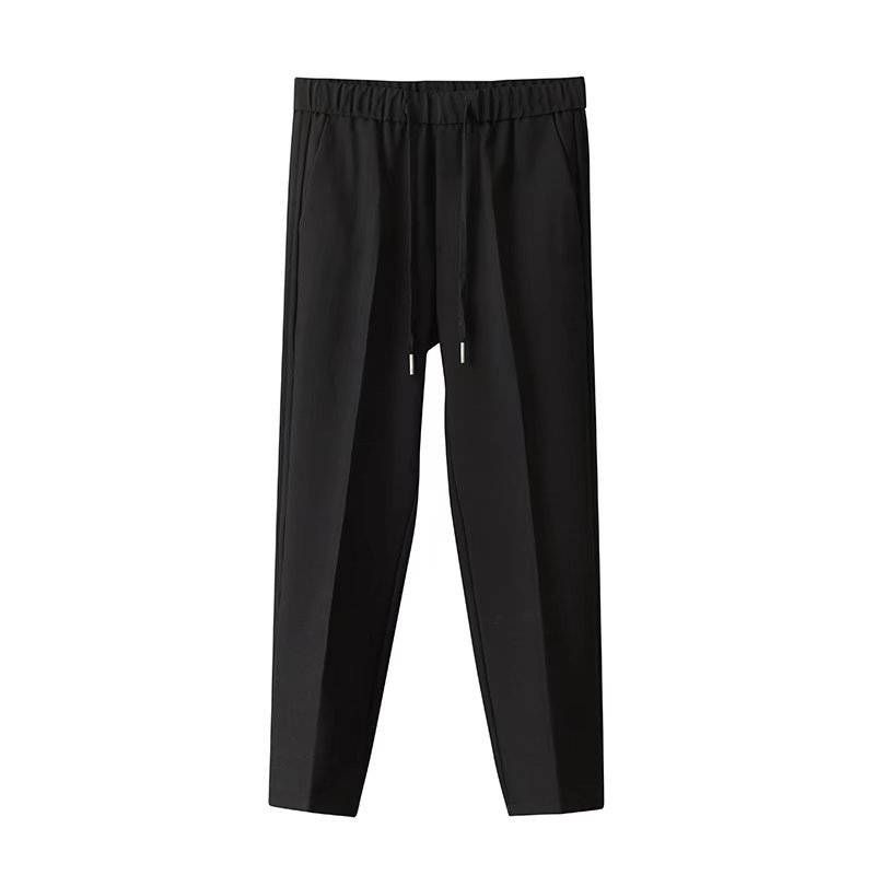 Men's Slim Fit Stretchable Dress Pants - Comfortable Straight Leg Casual Trousers With Elastic Waist For Business & Everyday Wear_viptrois.com
