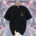 【DORAE】Unisex Oversized T-shirt (100% Cotton) Off-White ("Finger Heart Gesture" Print & Minimalist Sweet Casual Design)_viptrois.com