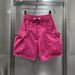 Pink Cargo Shorts For Men High Waist Trendy Summer Style Large Pockets Athletic Casual Five Point Pants_viptrois.com