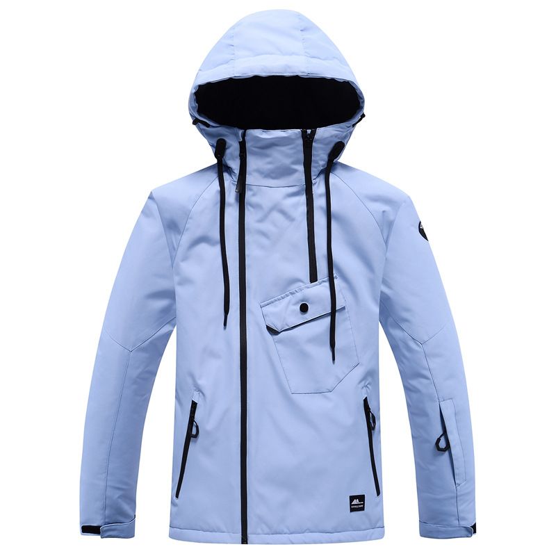Unisex Ski Jacket – Waterproof & Windproof Snow Sports Coat (10K Waterproof Rating, Breathable Polyester, Adjustable Hood S-XXL)_viptrois.com
