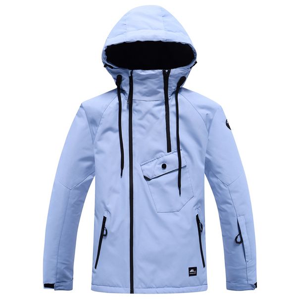 Unisex Ski Jacket – Waterproof & Windproof Snow Sports Coat (10K Waterproof Rating, Breathable Polyester, Adjustable Hood S-XXL)_viptrois.com