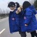 Handsome Goose Down Jacket 08 Expedition Thick Windproof Winter Parka Parent Child Wear Children's Clothing Hooded Jacket_viptrois.com