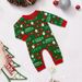 Christmas Snowman Snowflake letters cartoon Christmas parent-child suit printed homewear pajamas_viptrois.com