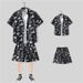 Short-sleeved Floral Shirt, Hainan Island Dress, Beach Dress, Travel Male Couple's Summer Thin Suit_viptrois.com