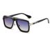 Men's Sunglasses Retro Square Frame Sunglasses For Men, High End Steam Punk Style Sunglasses, Ins Style New Flat Mirror_viptrois.com