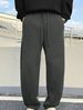 Men's Clothing Mid Rise Casual Trousers, Loose Fitting Casual Trousers For Men, Autumn/winter 2025, Wide Leg Fleece Lined Long Trousers, Trendy._viptrois.com