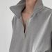 Unisex Heavyweight Half-Zip Sweatshirt – High Street Minimalist Style (Black/Grey, Sizes M-3XL)_viptrois.com