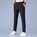 Men's Summer Thin Casual Trousers Loose Fit Ice Silk Quick Drying Straight Leg Pants_viptrois.com