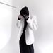 CT High-End Cool Style Lapel Collar White Padded Shoulder Blazer For Men Korean Trendy Casual Loose Fit Single Suit_viptrois.com