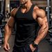 Men's Clothing Men's Sports Fitness Vest GYM Training Elastic Quick Drying Muscle Aesthetics Racerback Top For Formal & Casual_viptrois.com