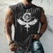 Men's Clothing Sleeveless Daily Tops Vest Fashion Sports Wish Printing Top_viptrois.com