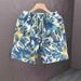 Men's Trendy Printed Shorts Summer Thin Style Casual Sports Beach Five Point Pants Suitable For Wearing Outside_viptrois.com