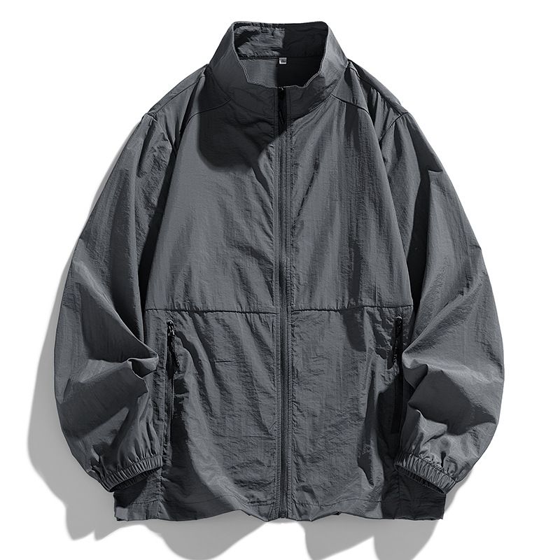 Men's Clothing Couple's Matching Stand Collar Sun Protection Jacket – Lightweight UV Defense For Summer, Breathable & Stylish Unisex Outerwear_viptrois.com