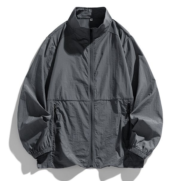 Men's Clothing Couple's Matching Stand Collar Sun Protection Jacket – Lightweight UV Defense For Summer, Breathable & Stylish Unisex Outerwear_viptrois.com