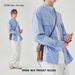 Men's Clothingstriped Shirt Men's Spring High End Sense Of Cool Business Casual Versatile Stand Up Collar Long Sleeved Shirt Jacket_viptrois.com