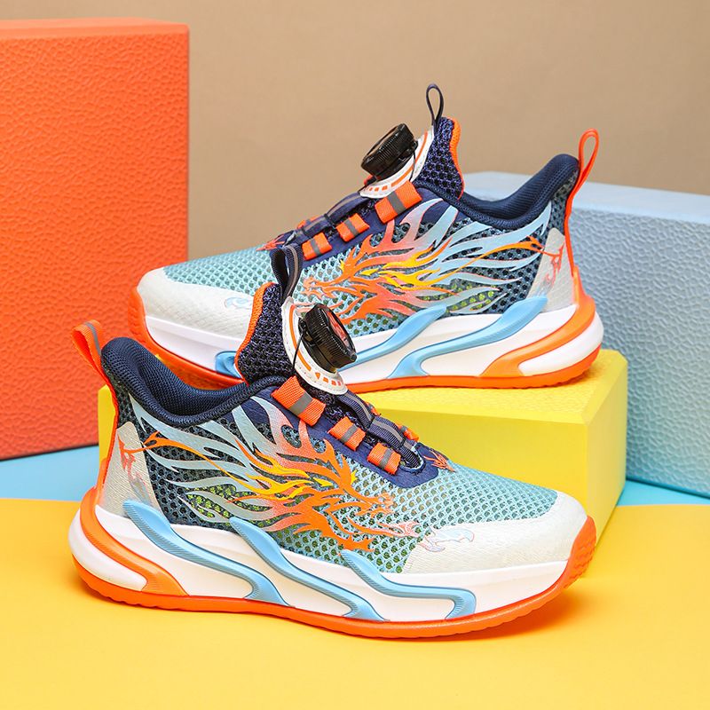Mother & Kids Boys' Shoes Single Mesh Spring And Autumn Summer Mesh Children's Sports Shoes Elementary Tudents Casual Running Shoes Leather Surface_viptrois.com