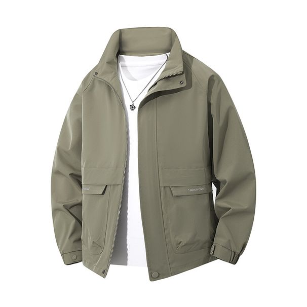 2025 New Simple Trendy Brand Work For Men Women Spring And Autumn Loose Couple's Versatile Collar Jacket_viptrois.com