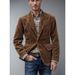 Men's Clothing Corduroy Single Breasted Suit Casual Suit Jacket_viptrois.com