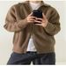 M-2XL Men's Clothing Popular Cardigan Sweater Men 2024 Heavy Craft Korean Version Stand Collar Solid Color Large Size Knitted Sweater Men's Coat Trend_viptrois.com