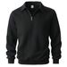 2027 Fashion European-USA Style Outerwear Youth/Men Polyester Pure Color Lapel Half Zipper Jacquard Long Sleeve Casual Sweatshirts_viptrois.com