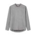 Men's Suede-Like Fleece Shirt-Sleeve Sweatshirt - Minimalist Crewneck Pullover With Japanese Aesthetic_viptrois.com