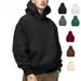 2024 Retro Heavy Ami Kaji Hooded Sweater Men's Thickened Shoulder Pullover Hoodie Women's European And American Version_viptrois.com
