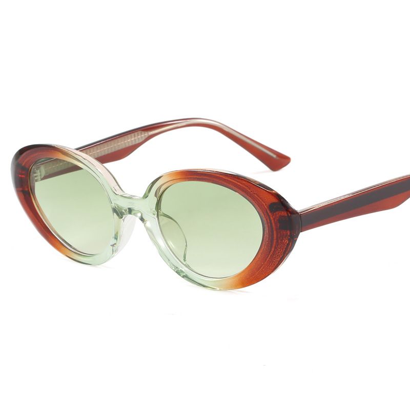Women's Eyewear Frames Oval Fashion Flat Mirror TR90 Core Frame Ladies Sunglasses Anti Blue Light Personality Glasses_viptrois.com