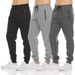 Men's Casual Jogger Pants - Lightweight Polyester Stretch Lounge Sweatpants For Gym, Workout & Daily Wear_viptrois.com