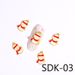8pcs Christmas Snowflake Snowman Tree Hat Gift Nail Decoration DIY Nail Art Ornaments Alloy Resin Nail Art Accessories_viptrois.com