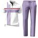 Men's Clothing Fashion Trend Casual Polo Shirt And Pants Set Zipper Short Sleeve 3D Digital Print_viptrois.com