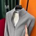 men's stand collar zipup knit cardigan – slim fit winter sweater (black/red/grey/apricot, m3xl)_viptrois.com