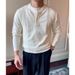 New Long Sleeved Knitted Sweater For Men With Henry Collar, Light And Mature Business Fit_viptrois.com