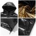 Men's Clothing Winter Long Coat Winter New Black And Gold Cotton Coat Men's Trendy Loose Shiny Cotton Coat Thickened_viptrois.com