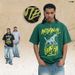 2026 American-style Washed Street Fashion Men's T-shirt With Text And Idea Print, Summer Edition_viptrois.com