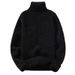 "Men's High Neck Pullover Sweater – Soft Knit Base Layer For Casual & Layered Outfits, Plus Size Available"_viptrois.com