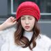 Outdoor Knitted With Fleece Lining, Thickened Beret, Korean Style Hat, Rabbit Fur For Women, Winter Warm Hat_viptrois.com
