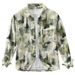 Trendy Printed Long Sleeved Shirt For Men, Fashionable And Versatile, Artistic And Casual Loose Top_viptrois.com