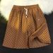 Unisex Checkered High-Street Loose Fit 5-Inch Shorts Retro American Style Casual Athletic Shorts_viptrois.com