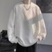 Pure American Dark Pattern Jacquard Heavyweight Trendy Brand Sweatshirt For Men Autumn Casual Cool Street Style Round Neck_viptrois.com