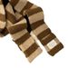 Color-Block Black And White Striped Plush For Women Winter Korean Version Versatile Thickened Warm Cold-Proof Soft Scarf_viptrois.com
