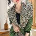 90x180 Cotton Linen Wrinkled Color Block Korean Style For Women Autumn Winter Fashionable Versatile Student Neck Scarf_viptrois.com