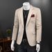 Man's clothing Men's casual suit large size slim-fit suit jacket Men's fashion handsome solid color small suit_viptrois.com