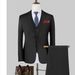 Men’s Clothing 4Pcs/Set Authentic Men's Suit Jacket Vest Shirt Men Style Men's Slim Fit Formal Wear_viptrois.com