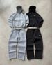Embroidered Zipper Sweatpants Suit Casual Trousers Suit High Street Rap Street US Size Men's And Women's Sweatpants Suit_viptrois.com