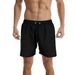 European And American Four-way Stretch Casual Loose Pure Color Short Pants For Summer Quick-drying Beachwear For Men_viptrois.com